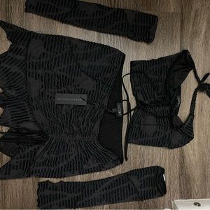 Halter Top/Skirt set with Arm Sleeves